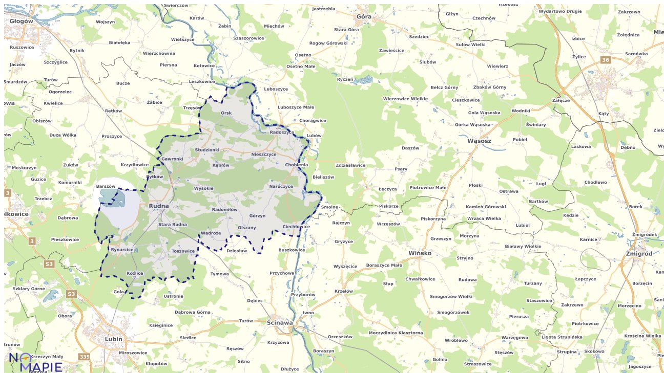 Mapa wyborów do sejmu Rudna